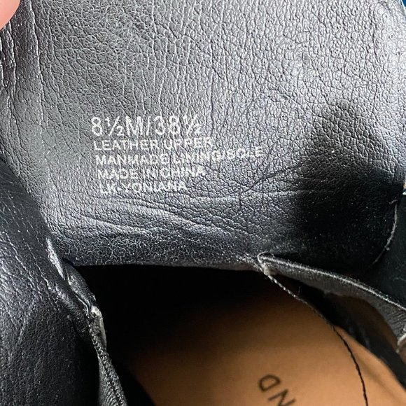 Lucky Brand Black Suede Yoniana Wedge Ankle Bootie Size 8.5M - Picture 9 of 11